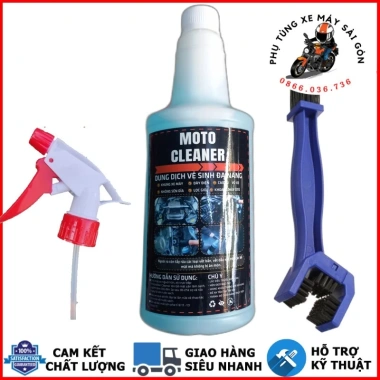 MOTO Cleaner nước rửa xe, vệ sinh lốc máy, nhông sên dĩa, dây sườn, tặng vòi xịt