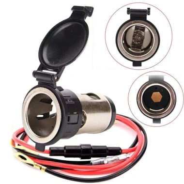 MotoPlex Ổ Cắm Đầu Tẩu Sạc 12V Đuôi Cái Cho Ô Tô và Xe Máy - Giá 18.900 VND