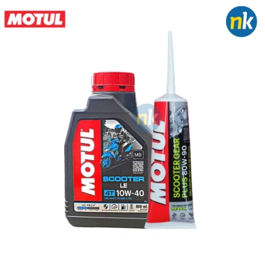 Motul Scooter 10W40 800ml + Gear Oil 80W90 120ml - Nhớt hợp số NK, giá ưu đãi 169k 2
