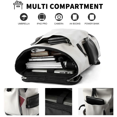 MOYYI Balo Laptop Da PU 15.6 Chống Sốc Chống Thấm Nước Tiện Dụng Cho Nam 744.772₫ 3