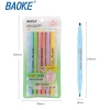MP4.907 MP4.908 Bút nhớ highlight 2 đầu Baoke 6 màu pastel dạ quang - giá 46.900₫