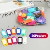 Mpjow 50 chiếc móc khóa đa màu kèm thẻ ID, nhãn TEL, bút đánh dấu - 53.892₫ 2