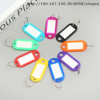 Mpjow 50 chiếc móc khóa đa màu kèm thẻ ID, nhãn TEL, bút đánh dấu - 53.892₫ 5
