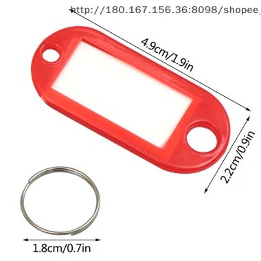 Mpjow 50 chiếc móc khóa đa màu kèm thẻ ID, nhãn TEL, bút đánh dấu - 53.892₫ 9