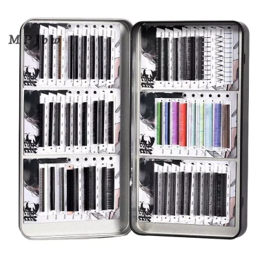 MPJow Rỗng Từ Tính Lông Mi Giả - Hộp Bảo Quản Du Lịch 6 Diskettes Lash Giá Đỡ