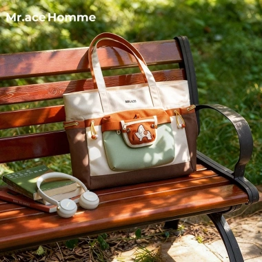 Mr.ace Homme Campus Tote Túi Đeo Vai Nữ Dung Tích Lớn Giá 961.200 VND Thời Trang 2