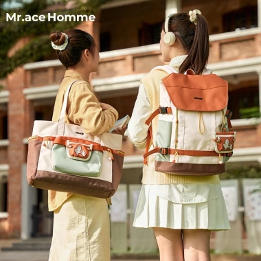 Mr.ace Homme Campus Tote Túi Đeo Vai Nữ Dung Tích Lớn Giá 961.200 VND Thời Trang 5