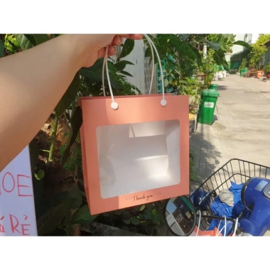MS 60M 20 cái - Túi giấy trắng mặt kính đựng yến, saffron, hoa khô - Quà tặng từ PGB