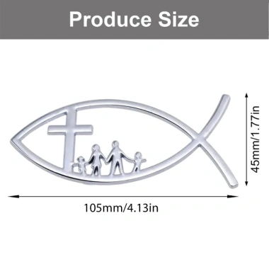 Mtt 3D Xe Cá Decal Dán Dính Kim Loại Đa Năng Cho Cửa Sổ Ô Tô Giá 72,360₫
