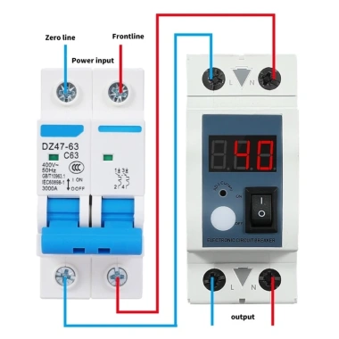 Mtt 40A - Bộ giới hạn dòng điện điều chỉnh, màn hình LED PA66, kỹ sư điện - 213.400₫