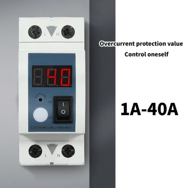Mtt 40A - Bộ giới hạn dòng điện điều chỉnh, màn hình LED PA66, kỹ sư điện - 213.400₫