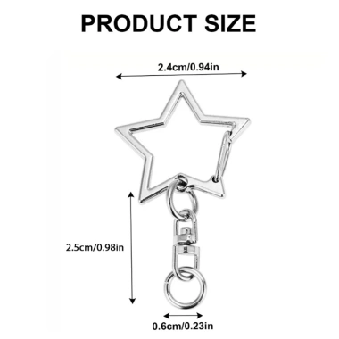 Mtt Gói 10 Phụ Kiện Chìa Khóa Ngôi Sao - 8 Thiết Kế, Dụng Cụ Sắp Xếp Cá Tính, Giá 61.600đ 2