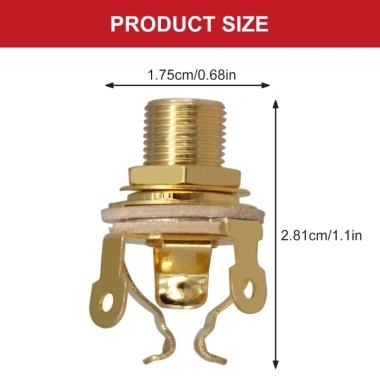 Mtt Guitar Jack 1/4 inch 6.35mm Mono - Cho Guitar điện & Bass, Giá ưu đãi 59.400₫