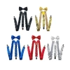 Mtt Nam Sequined Suspenders Bowtie Set - Đạo cụ biểu diễn sân khấu, giá chỉ 97.200 VND 8