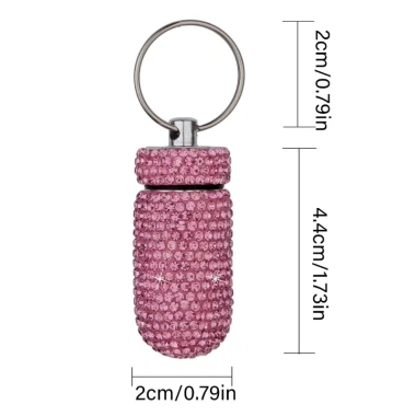 Mtt Thực Tế Kim Cương Giả Thuốc Hộp Đựng Nhỏ Chống Thấm - Móc Khóa Cắm Trại Du Lịch