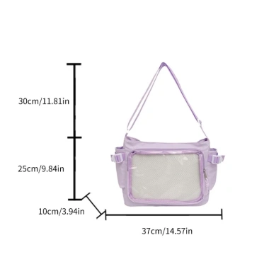 Mtt Túi đeo chéo trong suốt thời trang Satchel – Phù hợp hội nghị, hoạt động trong trường, giảm còn 177.120₫