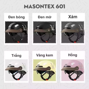 Mũ bảo hiểm 2/1 MASONTEX cao cấp cho xe máy - thoáng khí, nhẹ, thoải mái, 322.000 VND 2