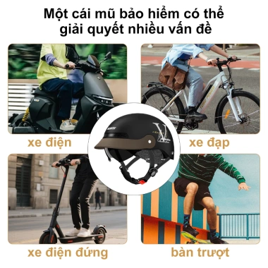 Mũ bảo hiểm 2/1 MASONTEX cao cấp cho xe máy - thoáng khí, nhẹ, thoải mái, 322.000 VND 8