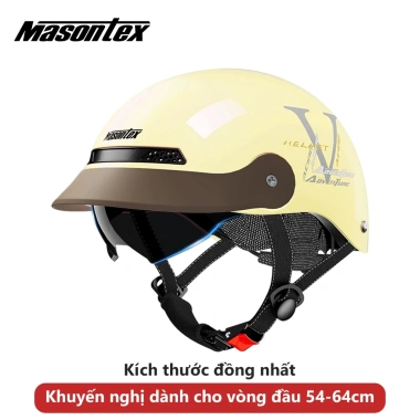 Mũ bảo hiểm 2/1 MASONTEX cao cấp cho xe máy - thoáng khí, nhẹ, thoải mái, 322.000 VND 10