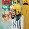 Mũ bảo hiểm 3/4 đầu Pikachu màu vàng có tai cho nam nữ Free Size giảm giá 20% 8