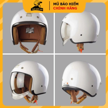 Mũ bảo hiểm 3/4 đầu Royal M139 đa màu trơn, kính âm chính hãng – 660.000₫ 4