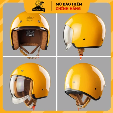 Mũ bảo hiểm 3/4 đầu Royal M139 đa màu trơn, kính âm chính hãng – 660.000₫ 6