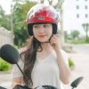 Mũ Bảo Hiểm 3/4 GRO Helmet T818 kính dài che mặt, thời trang nữ, khóa kim loại - 259.700₫ 4