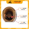 Mũ bảo hiểm 3/4 NTMax kính phi công UV, tặng sticker, nón che tai, giá 250.000₫ 8