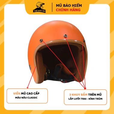 Mũ bảo hiểm 3/4 NTMax kính phi công UV, tặng sticker, nón che tai, giá 250.000₫ 9