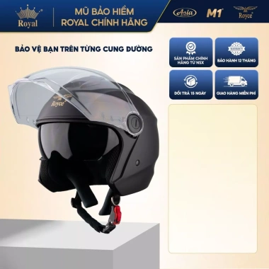 Mũ Bảo Hiểm 3/4 Royce XH01 2 Kính Chính Hãng, Nam Nữ, Bảo Hành 12 Tháng, Giá chỉ 415k 3