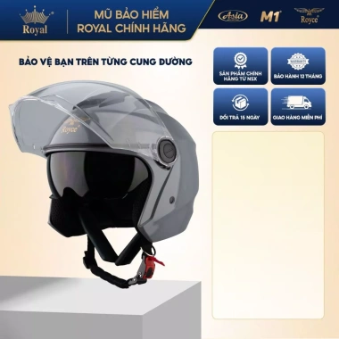Mũ Bảo Hiểm 3/4 Royce XH01 2 Kính Chính Hãng, Nam Nữ, Bảo Hành 12 Tháng, Giá chỉ 415k 6