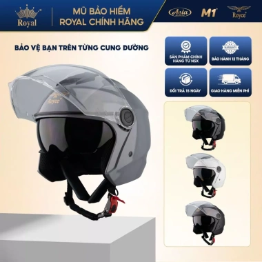 Mũ Bảo Hiểm 3/4 Royce XH01 2 Kính Chính Hãng, Nam Nữ, Bảo Hành 12 Tháng, Giá chỉ 415k 10