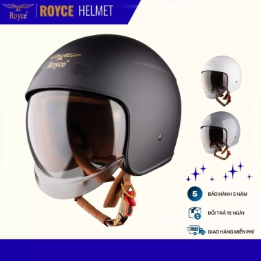Mũ bảo hiểm 3/4 Royce XH26 kính âm cho nam nữ đi xe máy - Giá chỉ 460.000 VND