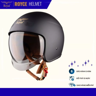 Mũ bảo hiểm 3/4 Royce XH26 kính âm cho nam nữ đi xe máy - Giá chỉ 460.000 VND