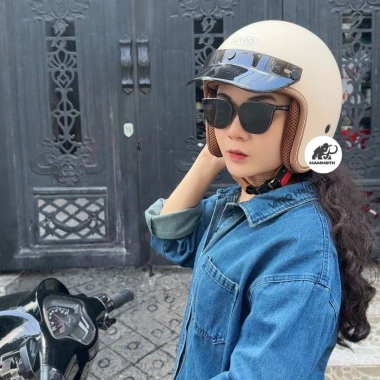 Mũ Bảo Hiểm 3/4 VARO Viền Chỉ Thông Gió và Lưỡi Trai Đức Vintage - Giá chỉ 249.000đ 2