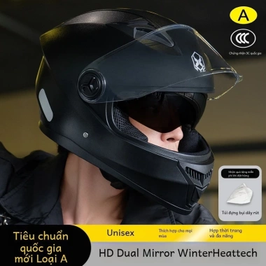 Mũ bảo hiểm 3C Unisex, giữ ấm mùa đông, tiêu chuẩn quốc gia mới, 4 mùa - chỉ 583.200₫