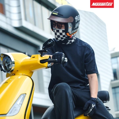 Mũ bảo hiểm 4/3 MASONTEX vỏ ABS, kính ẩn tiện lợi, biker cho nam nữ - 439k 8