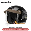 Mũ bảo hiểm 4/3 MASONTEX vỏ ABS, kính ẩn tiện lợi, biker cho nam nữ - 439k 10