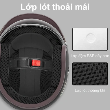 Mũ Bảo Hiểm ABS MASONTEX 811 - An Toàn Ban Đêm, Siêu Nhẹ, Bền Chắc, Nhiều Màu, Chuẩn 3C - Giá 479.000 VND 5