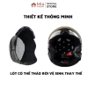 Mũ bảo hiểm Andes 139 nửa đầu kính âm che mặt, bảo hành 12 tháng, MI A House 499k 9