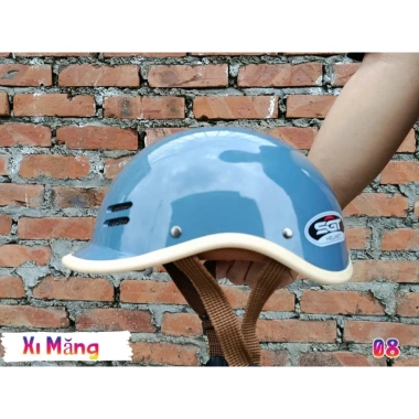 Mũ Bảo Hiểm Cá Heo Cao Cấp Xanh Rêu - Giá ưu đãi 79.000 VND, an toàn, thời trang
