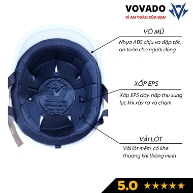 Mũ bảo hiểm cá heo chính hãng an toàn, lỗ thông gió, tặng tai mèo, freesize 55‑59cm