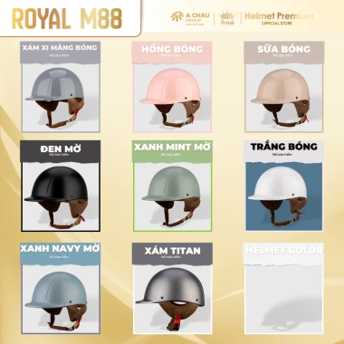 Mũ Bảo Hiểm Cá Heo Royal M88 1/2 - Thiết Kế Nhật, Lót Êm, Giá Ưu Đãi 304k 2
