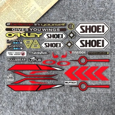 Mũ Bảo Hiểm Dán Xe Máy Phản Quang Chống Thấm Nước - Decal DIY Sửa Đổi Ống Kính SHOEI HJC KYT 93.5k 3