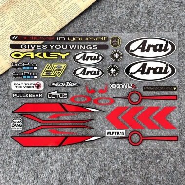 Mũ Bảo Hiểm Dán Xe Máy Phản Quang Chống Thấm Nước - Decal DIY Sửa Đổi Ống Kính SHOEI HJC KYT 93.5k 6
