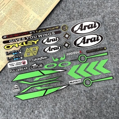 Mũ Bảo Hiểm Dán Xe Máy Phản Quang Chống Thấm Nước - Decal DIY Sửa Đổi Ống Kính SHOEI HJC KYT 93.5k 11