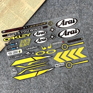 Mũ Bảo Hiểm Dán Xe Máy Phản Quang Chống Thấm Nước - Decal DIY Sửa Đổi Ống Kính SHOEI HJC KYT 93.5k 13