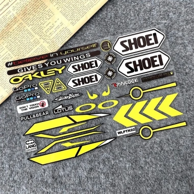 Mũ Bảo Hiểm Dán Xe Máy Phản Quang Chống Thấm Nước - Decal DIY Sửa Đổi Ống Kính SHOEI HJC KYT 93.5k 25