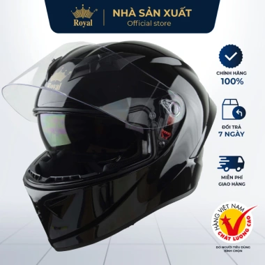 Mũ Bảo Hiểm Full Face Royal M266 Chính Hãng 2 Kính Nam Nữ - Cao Cấp, An Toàn, Đi Phượt Giá Ưu Đãi 610.000 8