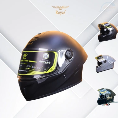 Mũ Bảo Hiểm Fullface 2 Kính Royce XH04 - Vòng Đầu 57-59cm, Hàng Chính Hãng, Bảo Hành 12 Tháng, Giá 499k